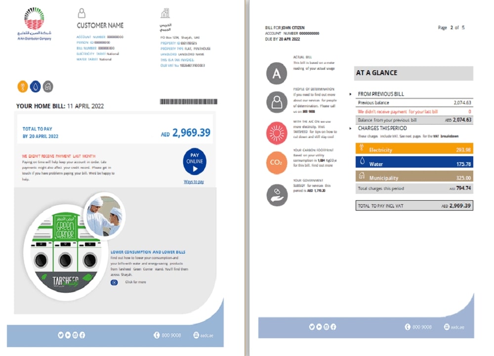  Minol USA business utility bill 